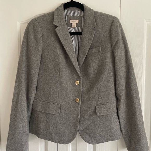 J. Crew Jackets & Blazers - J. Crew Gray Blazer with Gold Buttons